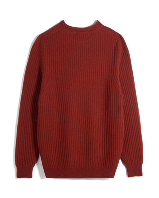 Inis Meain Moss Rib Chevron Mockneck Sweater 2408