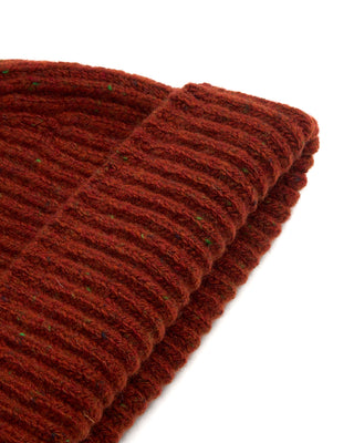 Inis Meain Merino Wool Cashmere Rib Beanie 2816