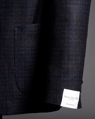 Jack Victor Irving Dark Check Wool Soft Jacket 5922