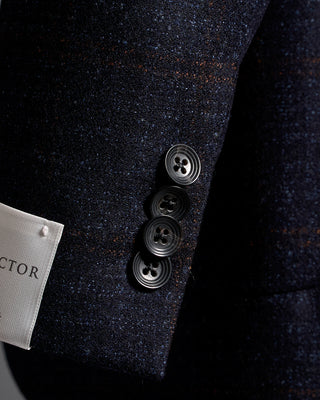 Jack Victor Irving Dark Check Wool Soft Jacket 5923