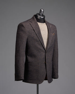 Jack Victor Hampton Houndstooth Wool Cotton Knit Jacket 633