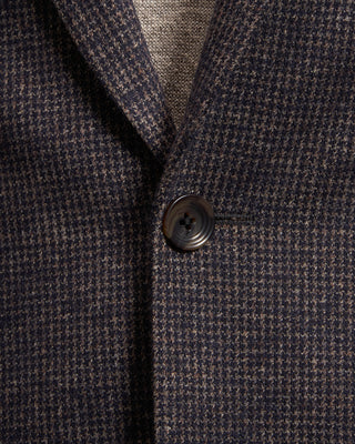 Jack Victor Hampton Houndstooth Wool Cotton Knit Jacket 636