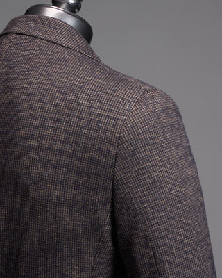 Jack Victor Hampton Houndstooth Wool Cotton Knit Jacket 640