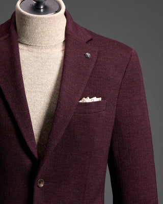 Jack Victor Hampton Herringbone Wool Knit Jacket 5888