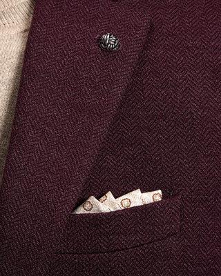 Jack Victor Hampton Herringbone Wool Knit Jacket 5890