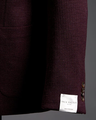 Jack Victor Hampton Herringbone Wool Knit Jacket 5892