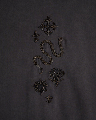 John Varvatos Beaded Badges Crew T Shirt 5306