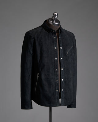 John Varvatos Goat Suede OvershirtJVF64H2F14E50R