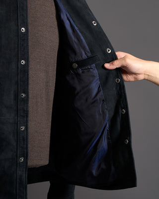 John Varvatos Goat Suede OvershirtJVF64H2F14E50R