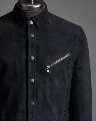 John Varvatos Goat Suede OvershirtJVF64H2F14E50R