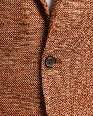 L.B.M. 1911 Solid Rust Linen & Cotton Jersey Sport Jacket 