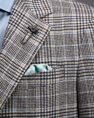 Lardini Wool  Cashmere Check Houndstooth Roma Jacket 1020