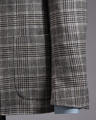 Lardini Wool  Cashmere Check Houndstooth Roma Jacket 1021
