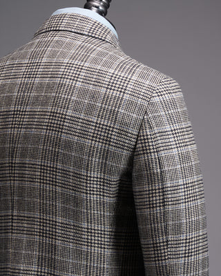Lardini Wool  Cashmere Check Houndstooth Roma Jacket 1022