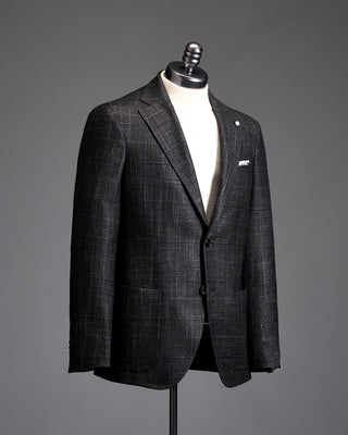 Luigi Bianchi Mantova Wool Alpaca Silk Check Sport Coat 3288
