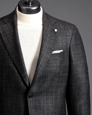 Luigi Bianchi Mantova Wool Alpaca Silk Check Sport Coat 3289