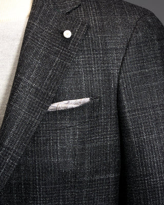 Luigi Bianchi Mantova Wool Alpaca Silk Check Sport Coat 3291