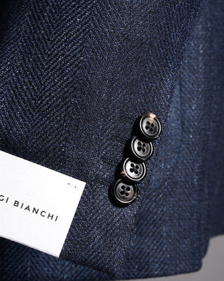 Luigi Bianchi Mantova Herringbone Wool Sport Coat 1542
