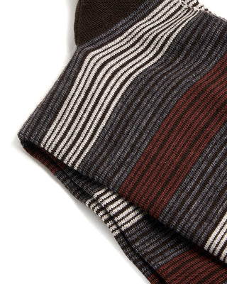 Marcoliani Merino Stripe Mid Calf Socks 3092