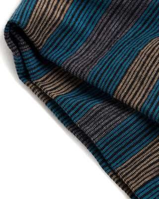Marcoliani Merino Stripe Mid Calf Socks 3035