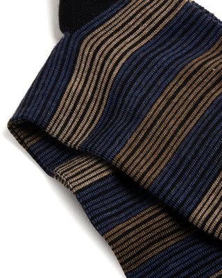 Marcoliani Merino Stripe Mid Calf Socks 3089