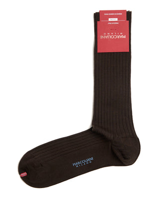 Marcoliani Extrafine Merino Ribbed Mid Calf Socks 2996