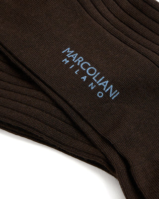 Marcoliani Extrafine Merino Ribbed Mid Calf Socks 2998