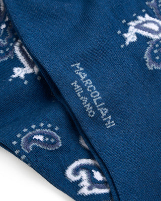 Marcoliani Pima Cotton Paisley Mid Calf Socks 3017