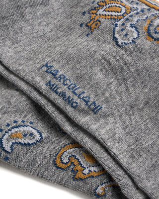 Marcoliani Pima Cotton Paisley Mid Calf Socks 3076