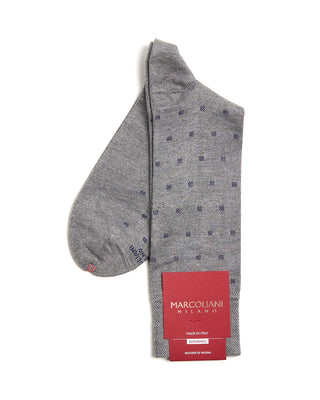 Marcoliani Modal Polka Dot Mid Calf Socks 3063