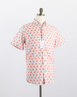 Polka Flamingo Short Sleeves Shirt