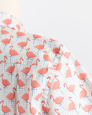 Polka Flamingo Short Sleeves Shirt