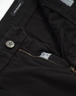 Mason's 'Torino' Style Black Cotton Stretch Solid Short