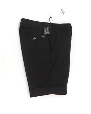 Mason's 'Torino' Style Black Cotton Stretch Solid Shorts