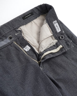 Mason's 'Torino' University Glen Check Stretch Casual Pants