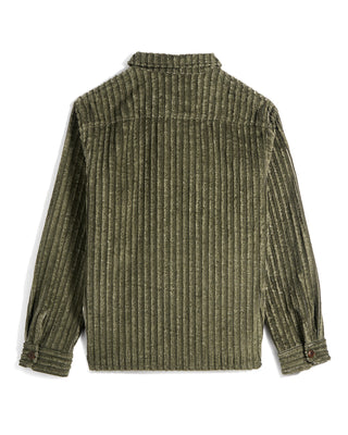 Olive Jumbo Corduroy Club Shirt