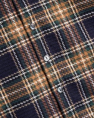 Outclass Houndstooth Tartan Blanket Easy Shirt 6025