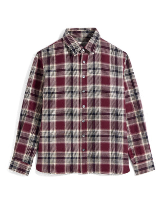 Maroon Plaid Blanket Shirt