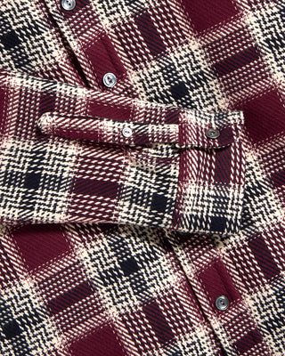 Maroon Plaid Blanket Shirt