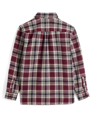 Maroon Plaid Blanket Shirt