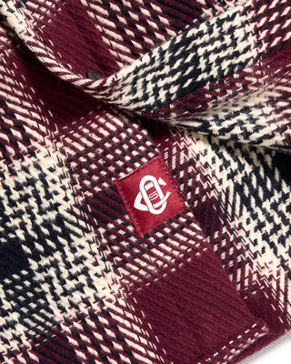 Maroon Plaid Blanket Shirt