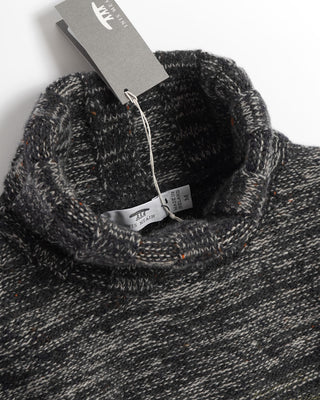 Inis Meáin Landscape Dégradé Colours Turtleneck Sweater Grey / Olive 0 1