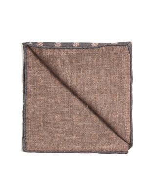 Paolo Albizzati Geometric Wool Cotton Pocket Square 6093