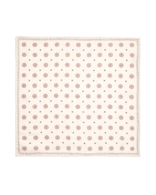 Paolo Albizzati Floral Wool Cotton Pocket Square 6118