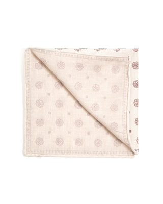 Paolo Albizzati Floral Wool Cotton Pocket Square 6120