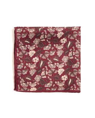Paolo Albizzati Silk Floral Pocket Square 6112