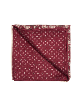 Paolo Albizzati Silk Floral Pocket Square 6113