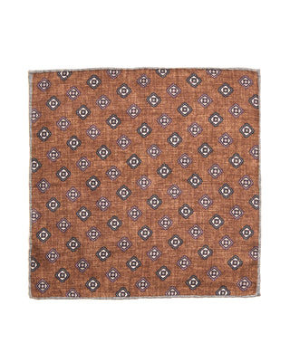 Paolo Albizzati Silk Geometric Pocket Square 6121