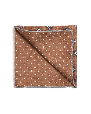 Paolo Albizzati Silk Geometric Pocket Square 6123