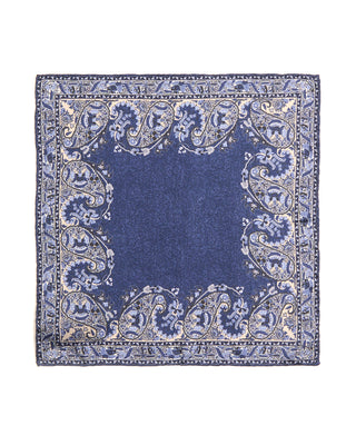 Paolo Albizzati Silk Paisley Pocket Square 6132